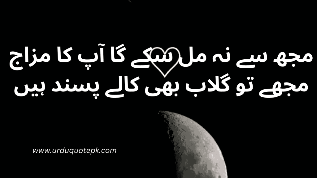 In this Urdu quotes show the self attitude.